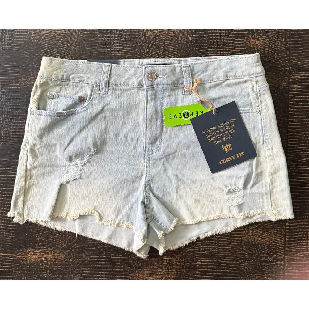 NWT Indigo Rein By Repreve Sustainable Curvy Fit High-Rise Short Size 11| 29 NWT